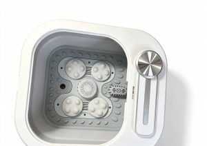 Foldable Foot Spa Massager with Heat Bubble Roller – Portable Electric Foot Bath Soaker