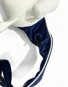 Navy Blue Neck Wrap Kneading Massager with Heat – Ergonomic Cervical Shiatsu Device