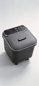 High-Barrel Automatic Foot Spa Bath Massager with Red Light and Bubbles